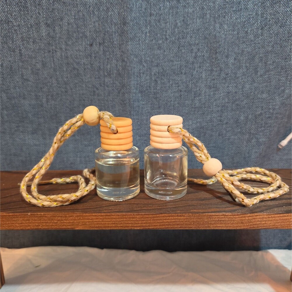 2 (8ml) Rearview Car Oil Diffusers Pick Your Scent Wood Glass Boho | 16ml Total - Picture 10 of 16